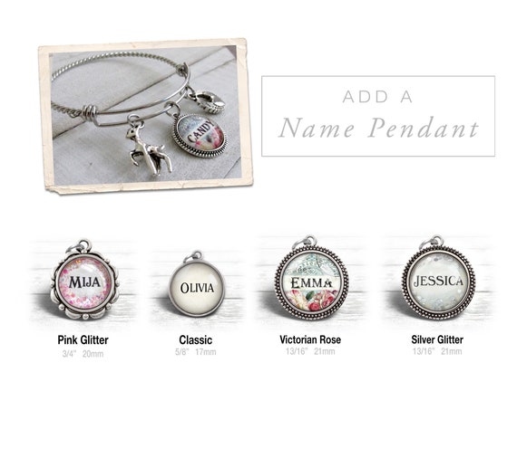 NAME PENDANTS, Add a Name, Personalize, Name Pendants, Personalized Gift