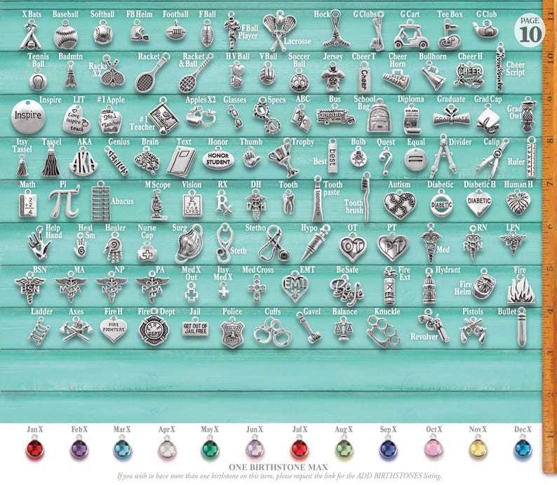 PULSERA CON DIJES PERSONALIZADOS, Diseña la tuya, Elige tus dijes, Pulsera de cumpleaños, Brazaletes apilables, Regalos personalizados, Regalos para ella, Bases imagen 12