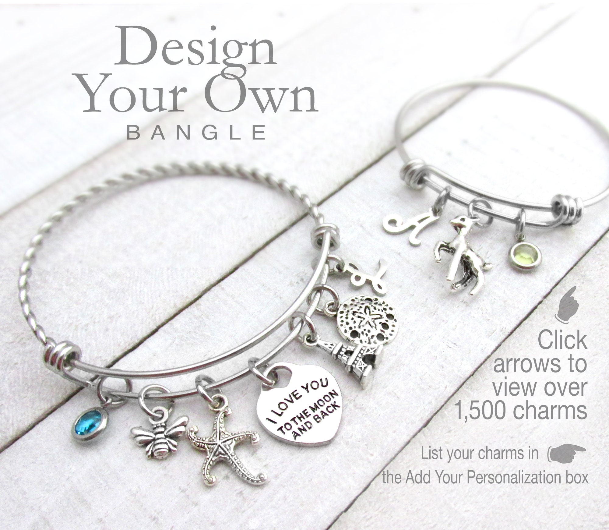 Design your own charm bracelet deals