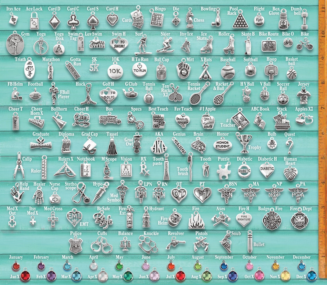 CUSTOM CHARM BRACELET Design Your Own Choose Your Charms Etsy