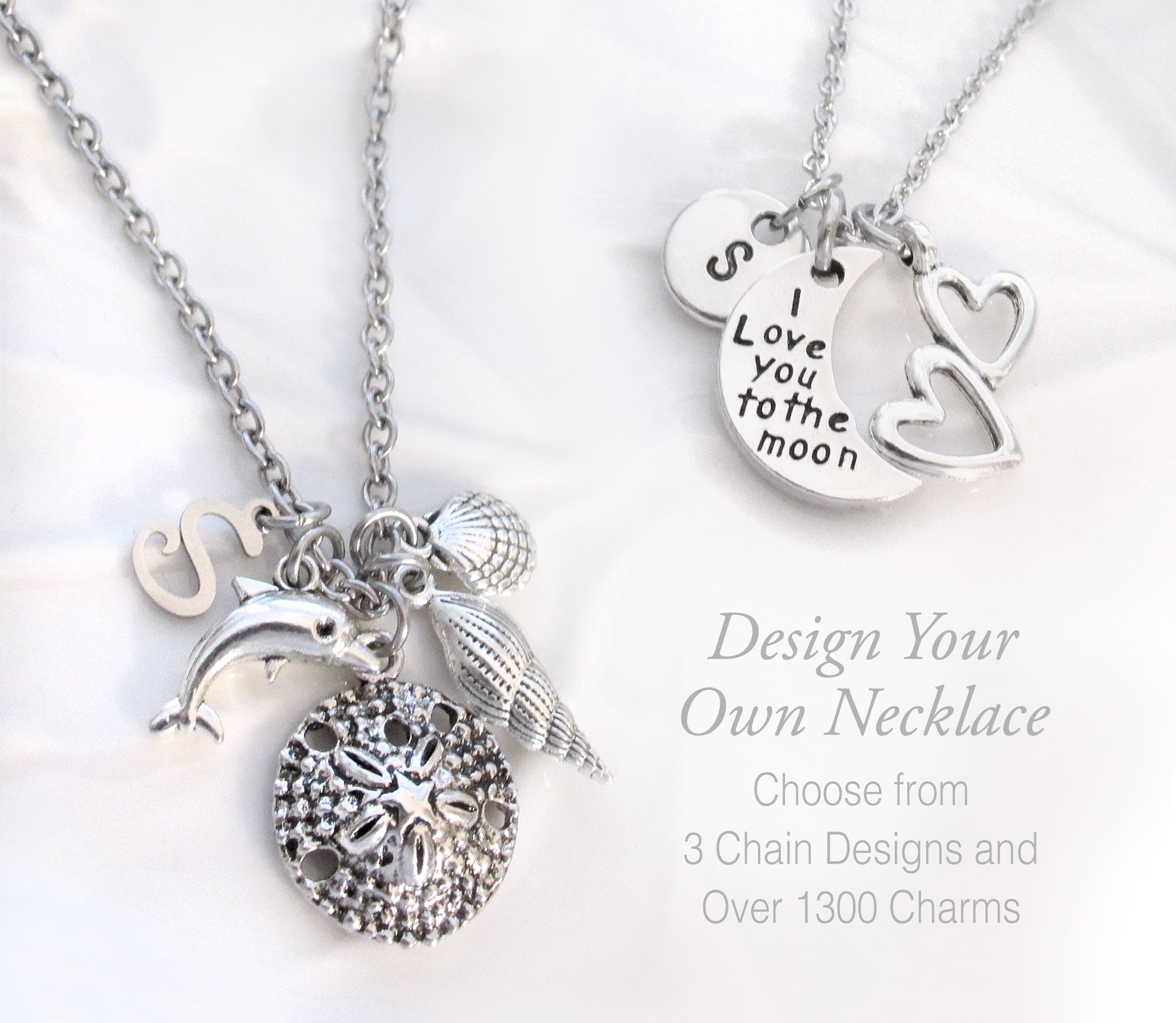 CUSTOM CHARM NECKLACE Design Your Own 