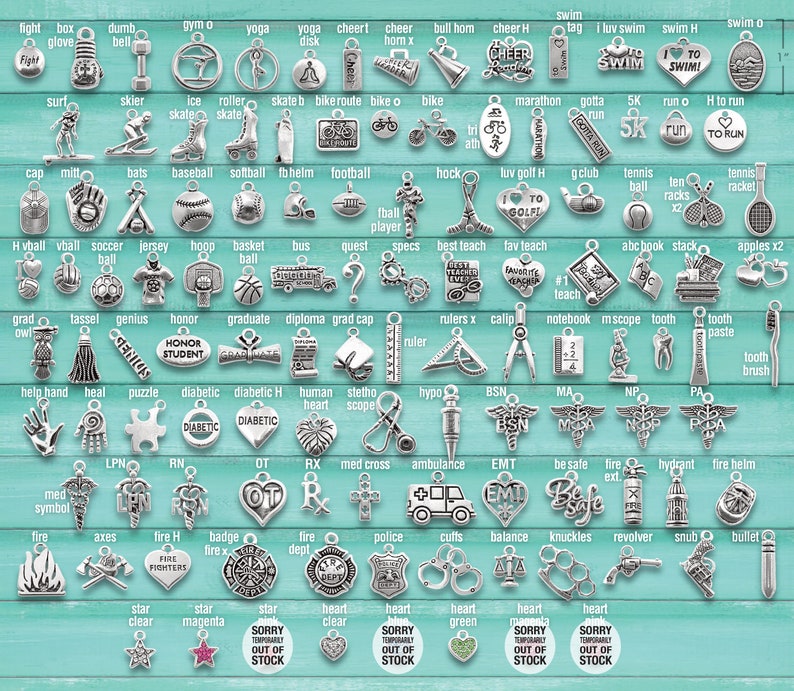 CUSTOM CHARM BRACELET Design Your Own Choose Your Charms Etsy