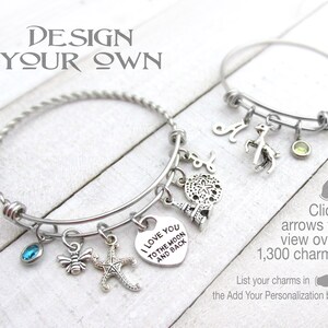 Custom Charm Bracelet - Etsy
