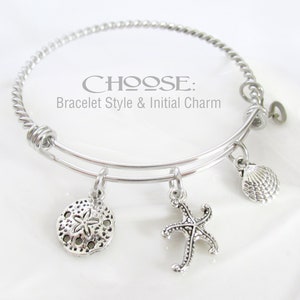STARFISH CHARM Bracelet, Sea Theme Bracelet, Starfish Bracelet, Beach Bracelet, Beach Gift for Her, Birthday Gift