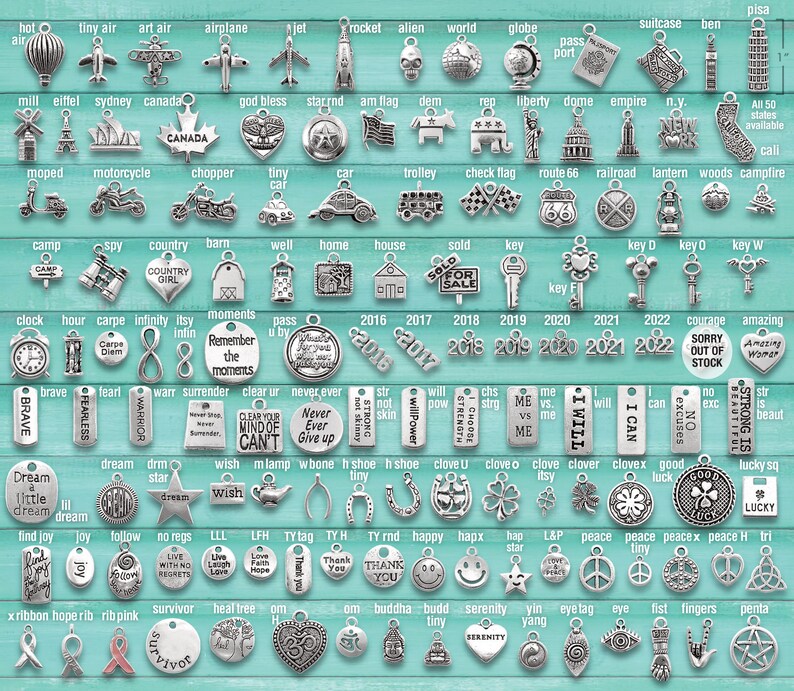 CUSTOM CHARM BRACELET Design Your Own Choose Your Charms Etsy