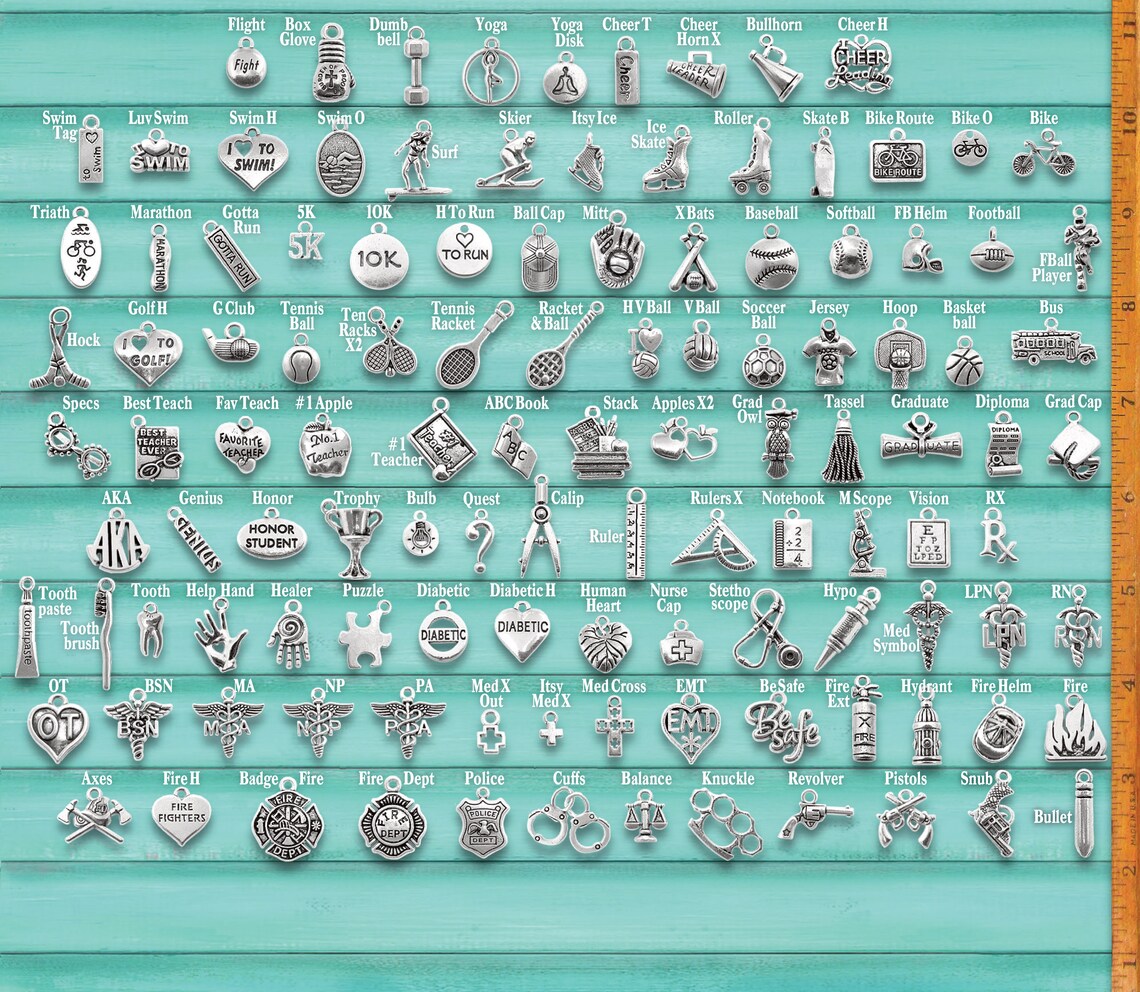 CHARMS To Use on Your Own Jewelry or for Crafting Bracelet Etsy