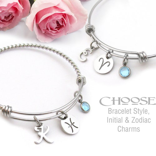 MARCH CHARM BRACELET Victorian Birth Month Symbolism Gifts Etsy