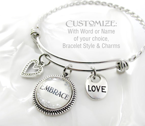 Custom Charm Bracelet, Design Your Own, Choose Your Charms, Birthday Bracelet, Stackable Bangles, Personalized Gifts, Gifts for Her