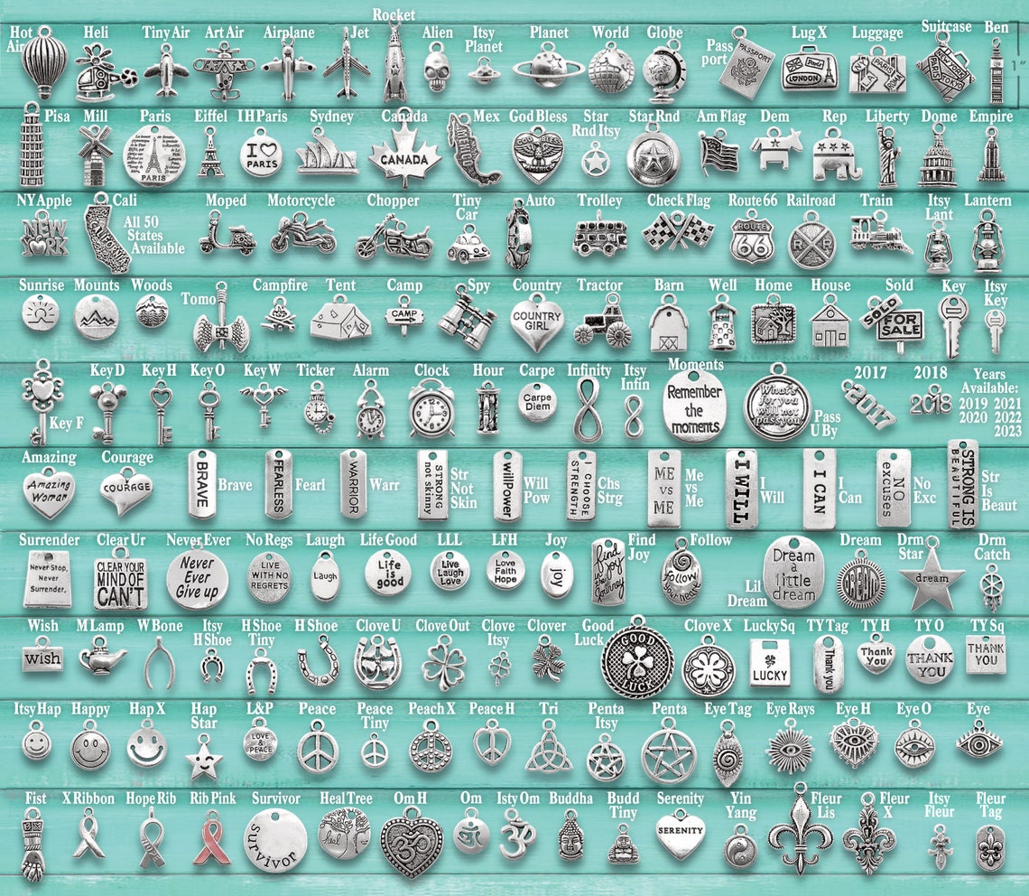 CUSTOM CHARM BRACELET Design Your Own Choose Your Charms Etsy