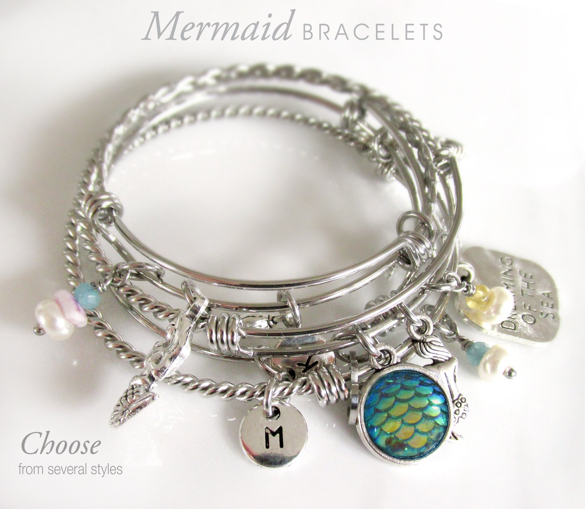 Mermaid's Treasure Bracelet- Pearl And Leaf Chain Adjustable Bracelet –  Mermaid Land Official