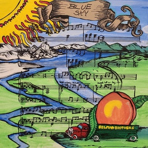 Allman Brothers Band Eat a Peach Painting Print