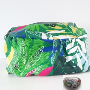 Housses yaourtière 6 pots, multi délice en tissu coton oeko-tex enduit, de protection.