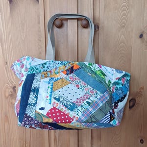 Sac  patchwork coton oekotex, recyclé.