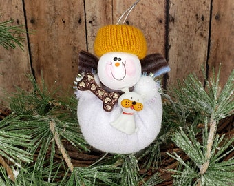 i love my dog ornament