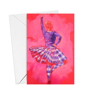 Carte de voeux - Étude de danse n°1