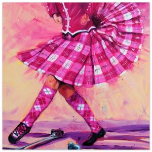 Pink Tartan -Art Print