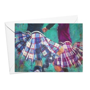 Tarjeta de felicitación- Kilts a Flyin