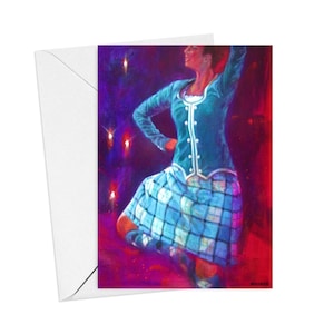 Carte de voeux - Danseuse tatouée