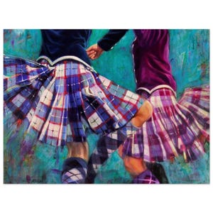 Kilts A Flyin&#39; Art Print