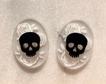 Skull and Roses Stackable Buttons