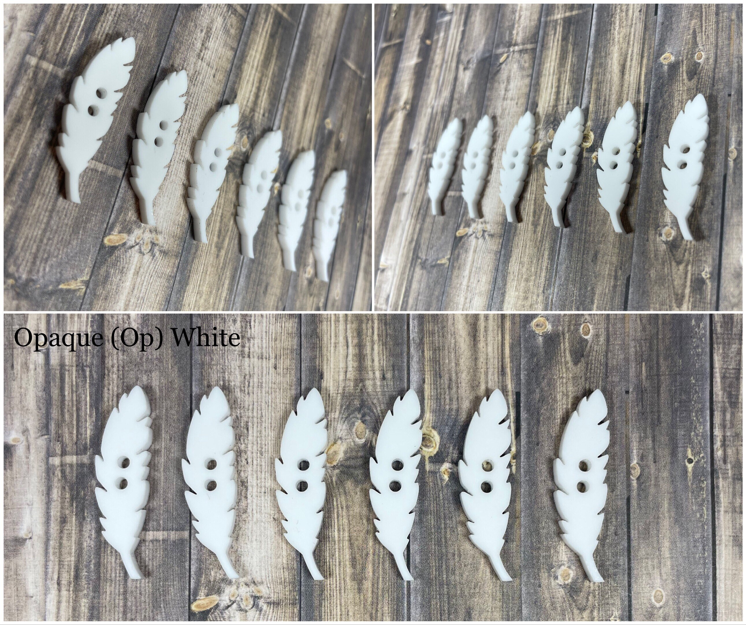 Feather Buttons - Etsy