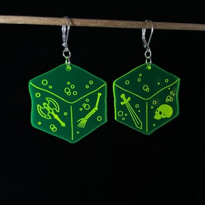 Gelatinous Cube Earrings