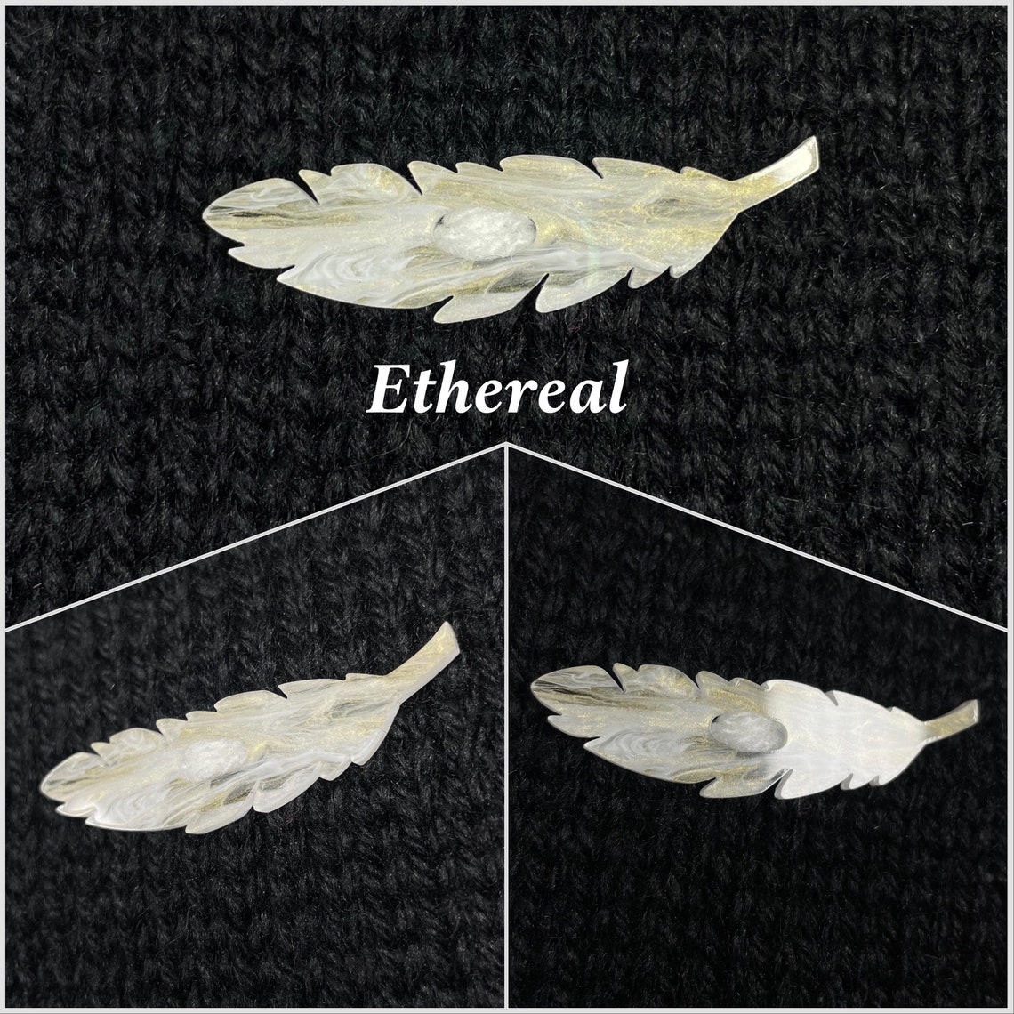 Extra Large Feather Button - Etsy
