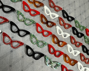 Rockabilly Glasses Buttons