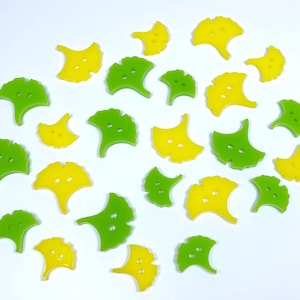 Ginkgo Leaf Buttons