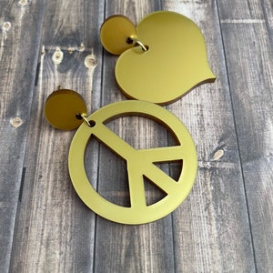 Peace and Love Earrings