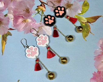 Lucky Cat Paw Earrings