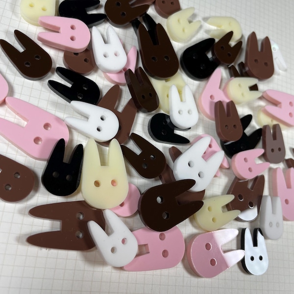 White Rabbit Button - Etsy