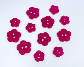 Plum Blossom Buttons