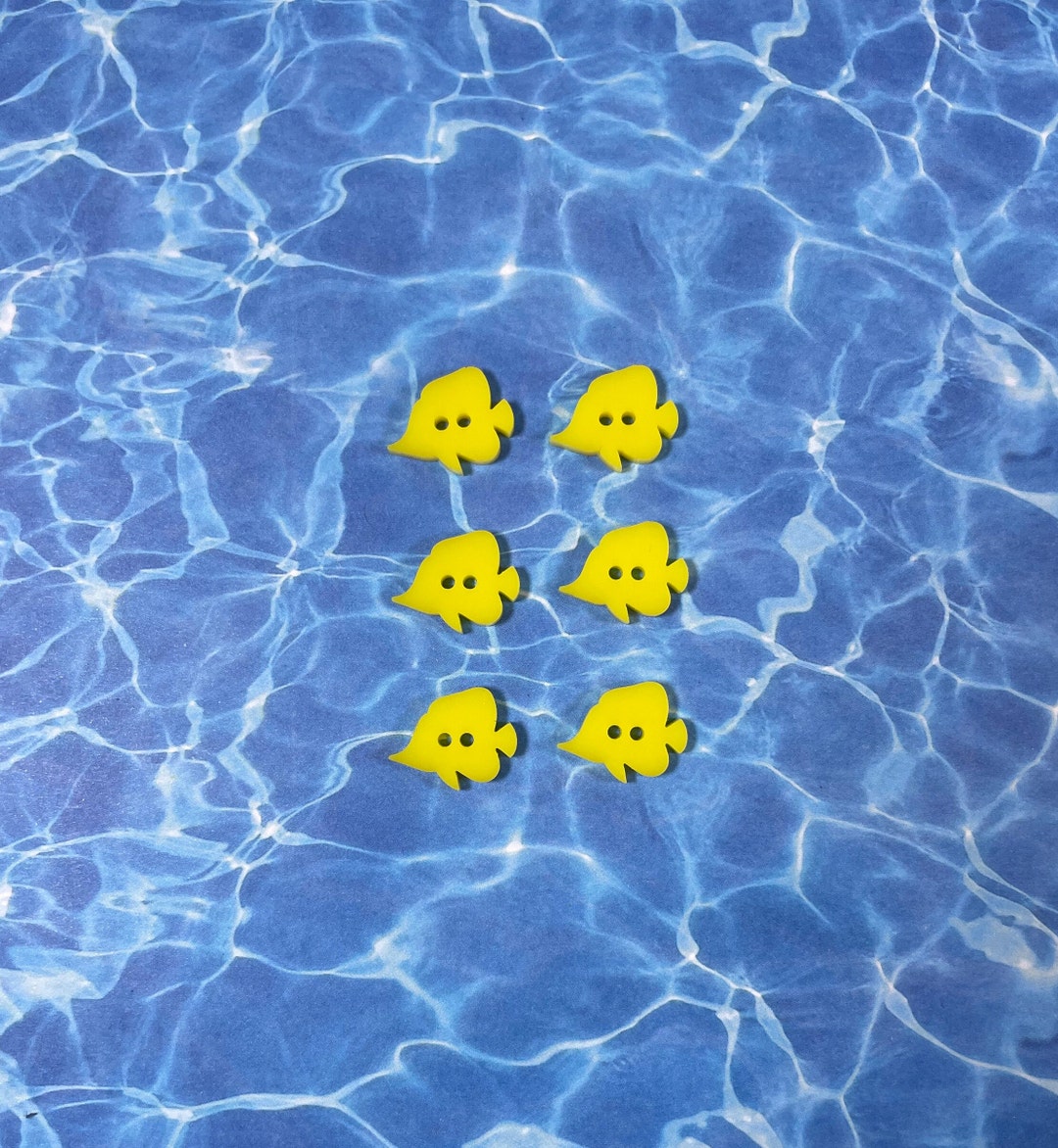 Tropical Fish (butterfly Fish) Buttons - Etsy