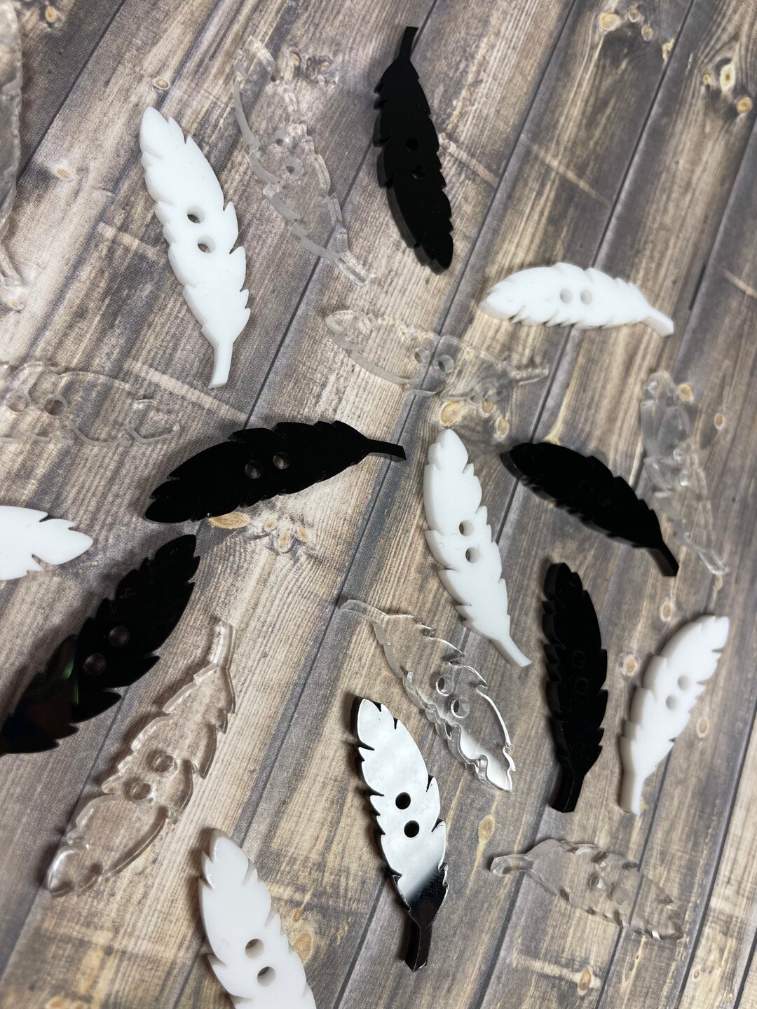 Feather Buttons - Etsy