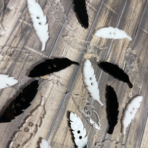 Feather Buttons