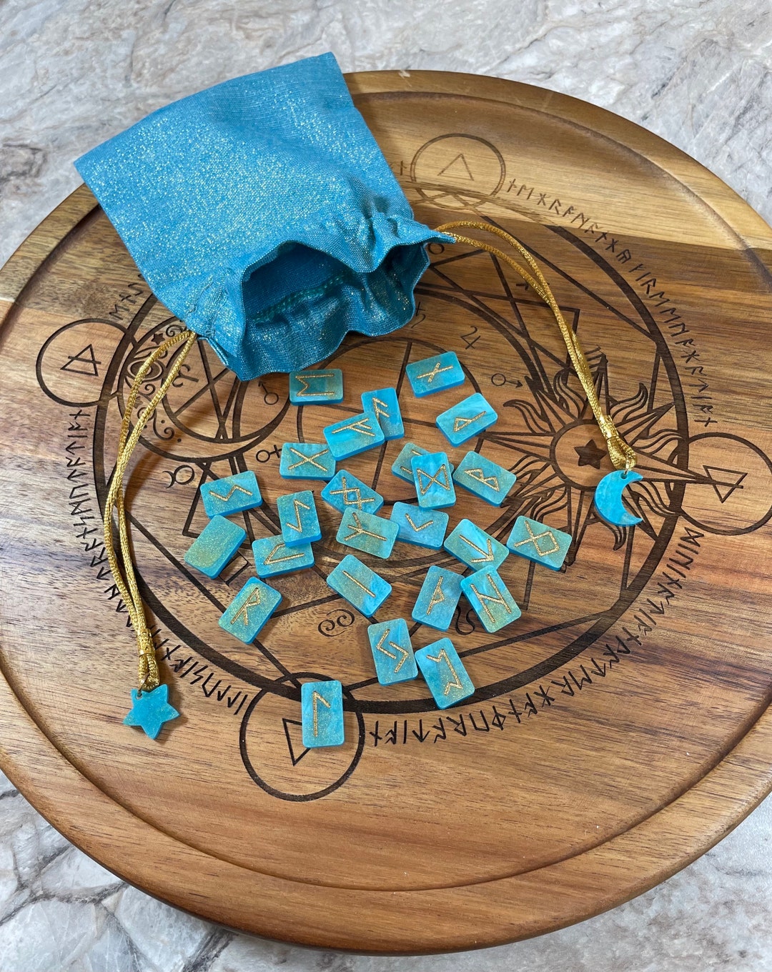 Mini Acrylic Rune Set - Etsy