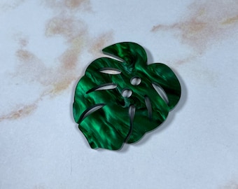 Extra Large Monstera Leaf Button