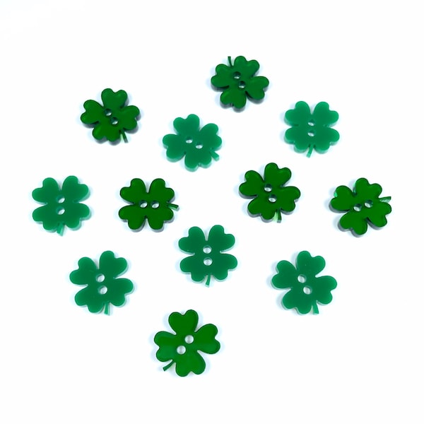 Four Leaf Clover Buttons