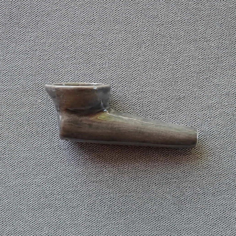 Pipe bowl handmade ceramic ceramic tuxedo hand pipe unique