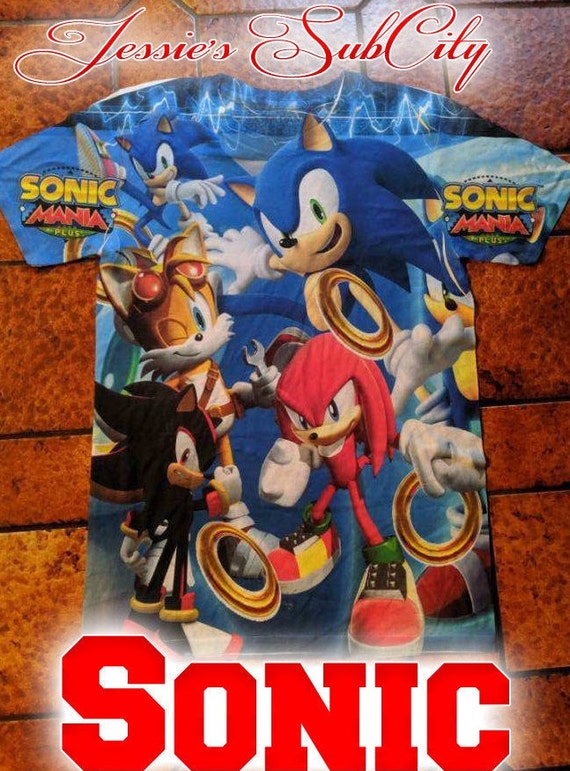 Sonic Sublimation Tee Etsy - sonics belly t shirt roblox