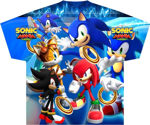Sonic Sublimation Tee Etsy - sonic shirt roblox free