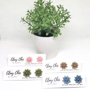 Dahlia Earrings, Dahlia Studs, Botanical Jewelry, Floral Jewelry, Clay Earrings, Polymer Clay Earrings