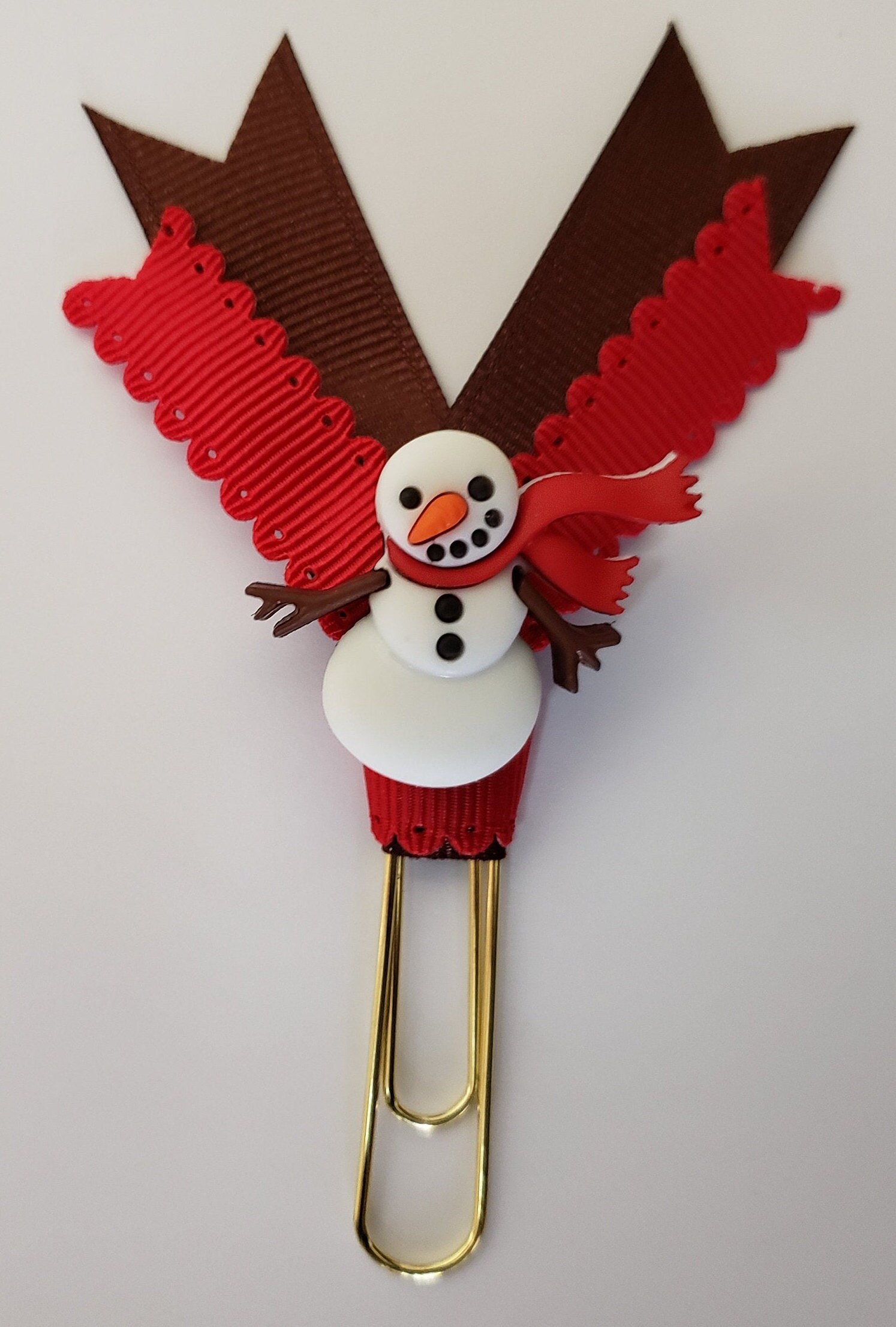 Snowman Planner Clip Paper Clip Etsy Denmark