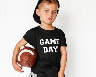 "Kinder ""Game Day"" Fußball-Shirt - Herbst Sport T-Shirt."