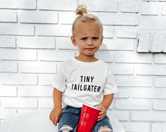 Tiny Tailgater Kinder-Fußball-Shirt - Herbst-Sport-Baumwollt-stück