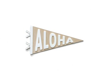 Aloha Shelf Pennant, Boho Surfer Nursery Decor