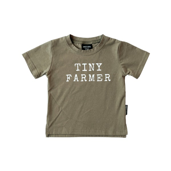 TINY FARMER x Modern Kids Spring Shirt x Minimal Fram Kid Design x Spring Shirt x Toddler Boy x Toddler Girl x Farm Kid x Farm Hand