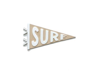 Surf Shelf Pennant, Boho Kids Nursery Decor