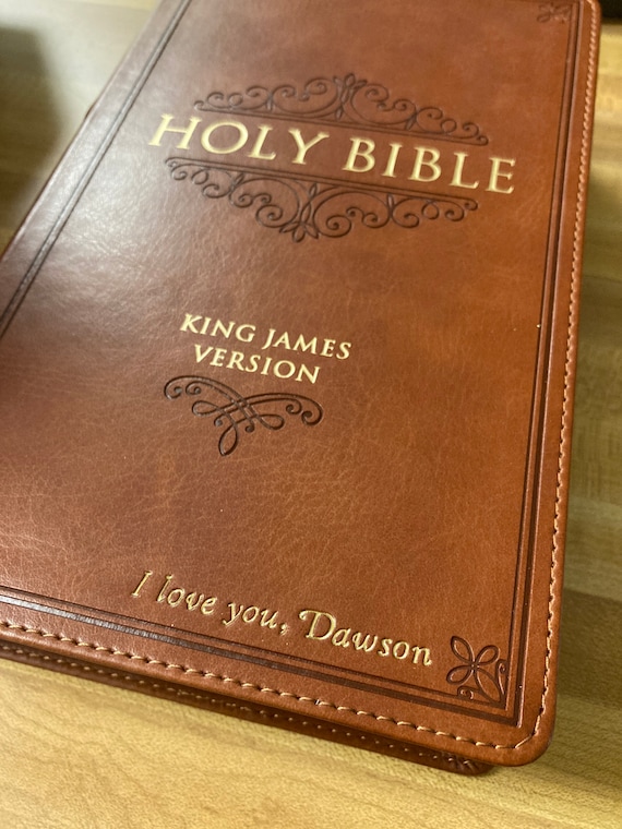 Old Rugged Cross, Hand painted KJV bible, personalized bible, King